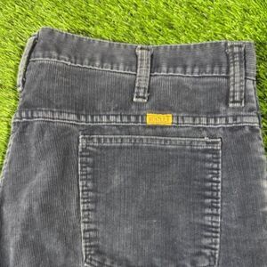 Vintage Rustler Corduroy Pants Navy Blue Made USA Mens 38x32 Style 8966D